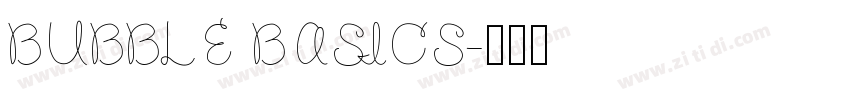 BUBBLE BASICS字体转换